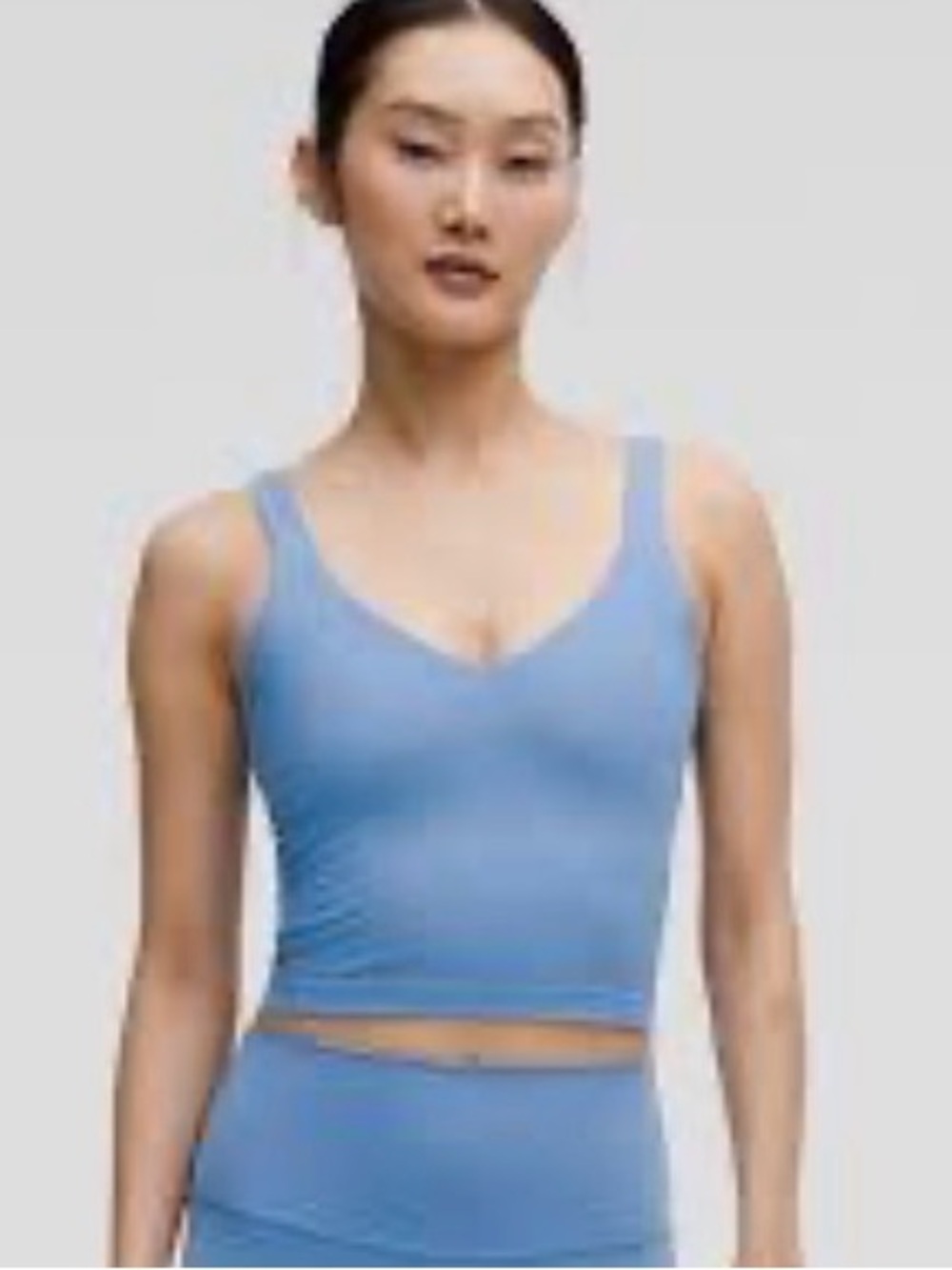 lululemon athletica soft slate blue align tank with pads